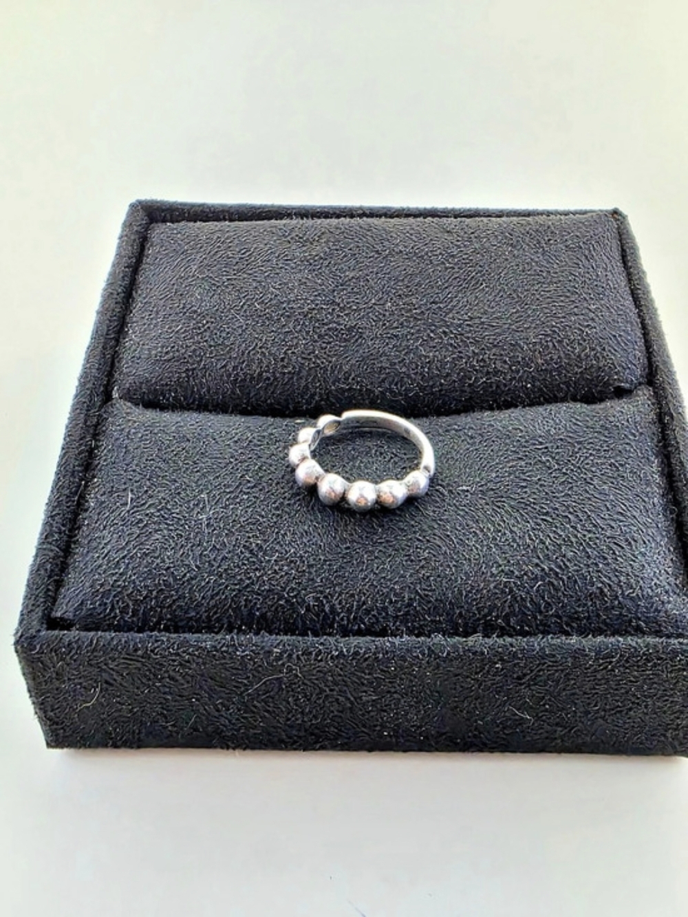 ✨ Minimalist 925 Sterling Silver Beaded Ring✨